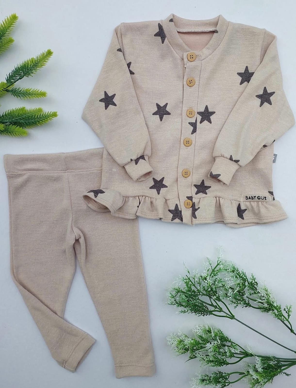 CONJUNTO CARDIGAN ESTRELAS