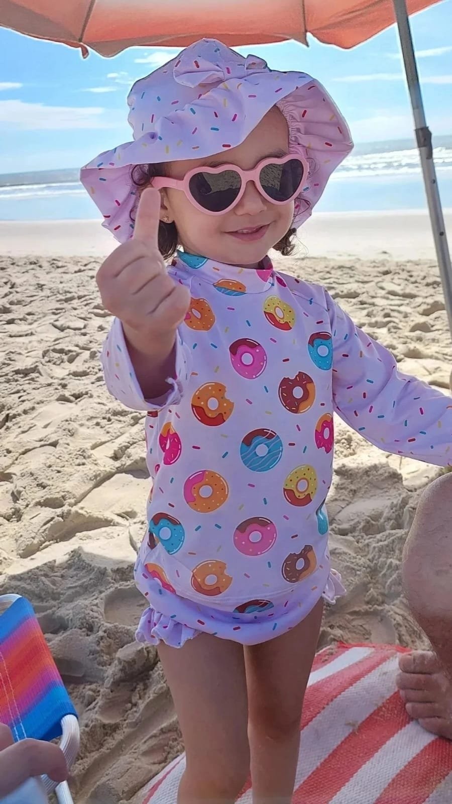 CONJUNTO MODA PRAIA DONUTS