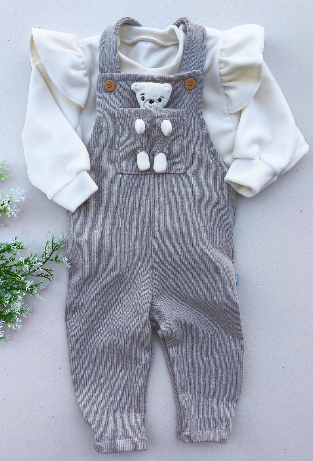 CONJUNTO JARDINEIRA URSO