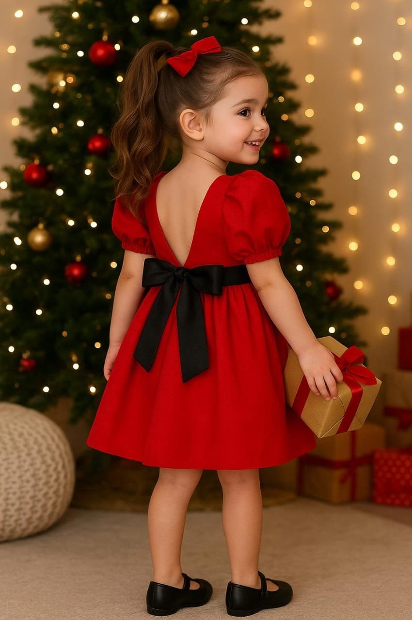 VESTIDO VERMELHO LAÇO