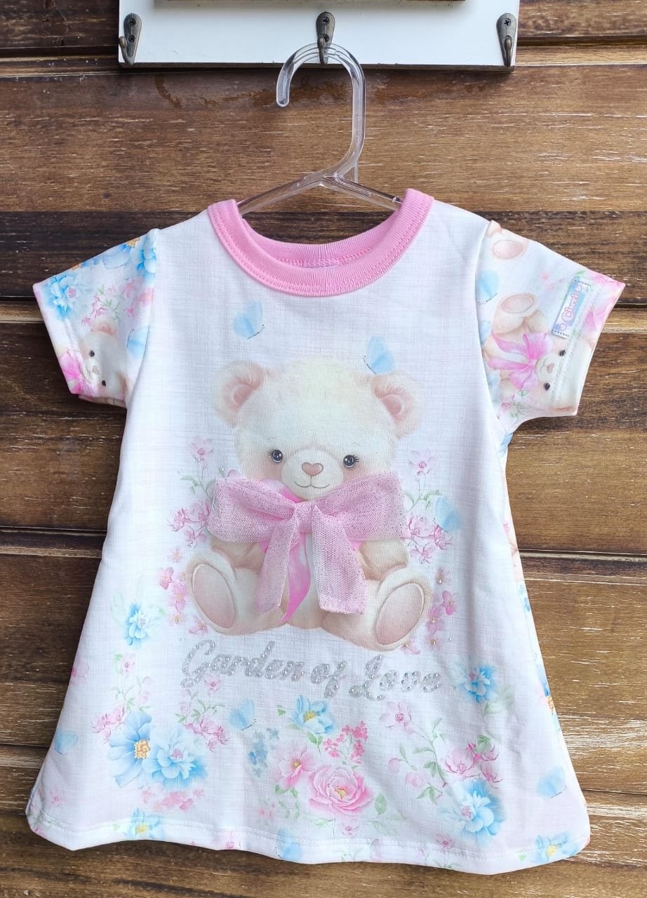 VESTIDO URSO FLORAL