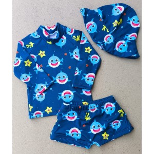 CONJUNTO BEBÊ TUBARÃO