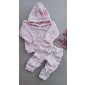 CONJUNTO FLECEE ROSA BEBE