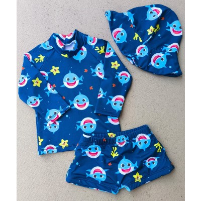 CONJUNTO BEBÊ TUBARÃO