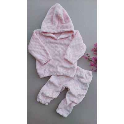 CONJUNTO FLECEE ROSA BEBE