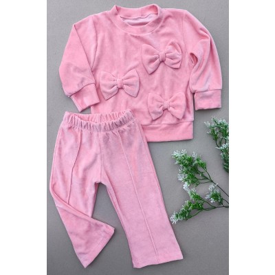 CONJUNTO LAÇOS ROSA