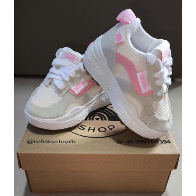 TENIS ROSA E BRANCO