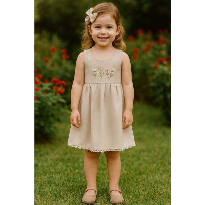 VESTIDO FLORES RENDA