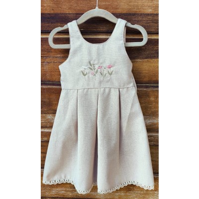 VESTIDO FLORES RENDA