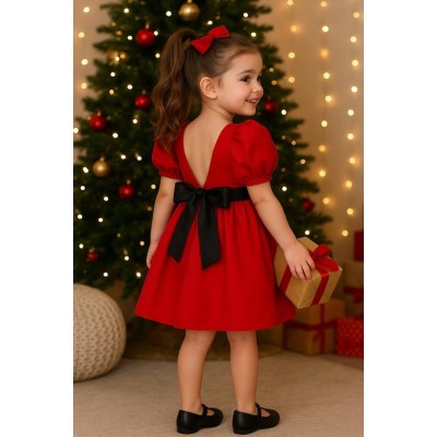 VESTIDO VERMELHO LAÇO