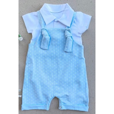 CONJUNTO JARDINEIRA POÁ BLUE