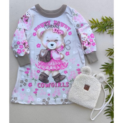 VESTIDO + BOLSA URSO