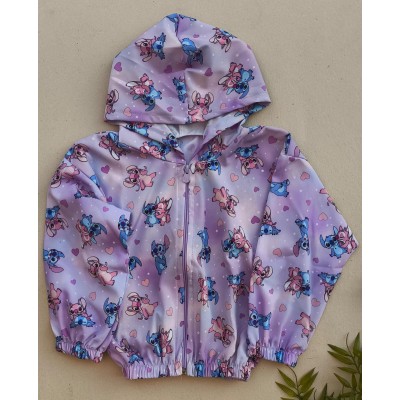 JAQUETA CORTA VENTO STITCH 